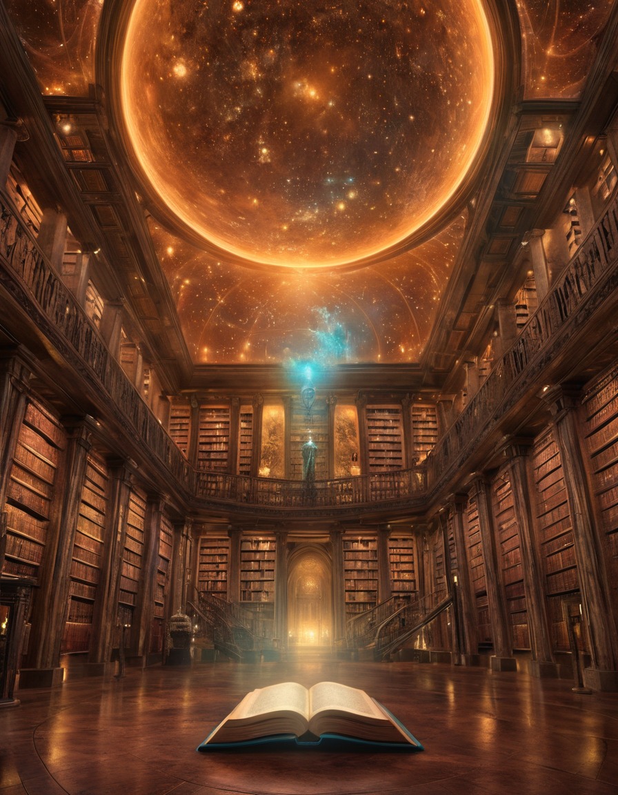 library, holographic, books, ancient knowledge, extraterrestrial race, extraterrestrial, aliens