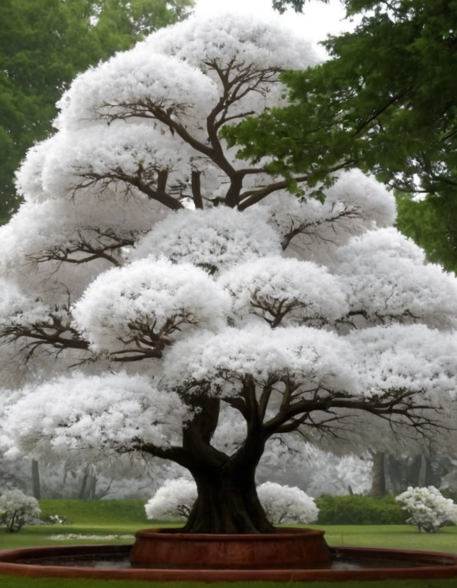 asian trees, white blossoms, chinese fringetree, deciduous trees, fringe-like blooms, snowy white caps, beautiful trees, wow, nature, gardening, worthy of travel