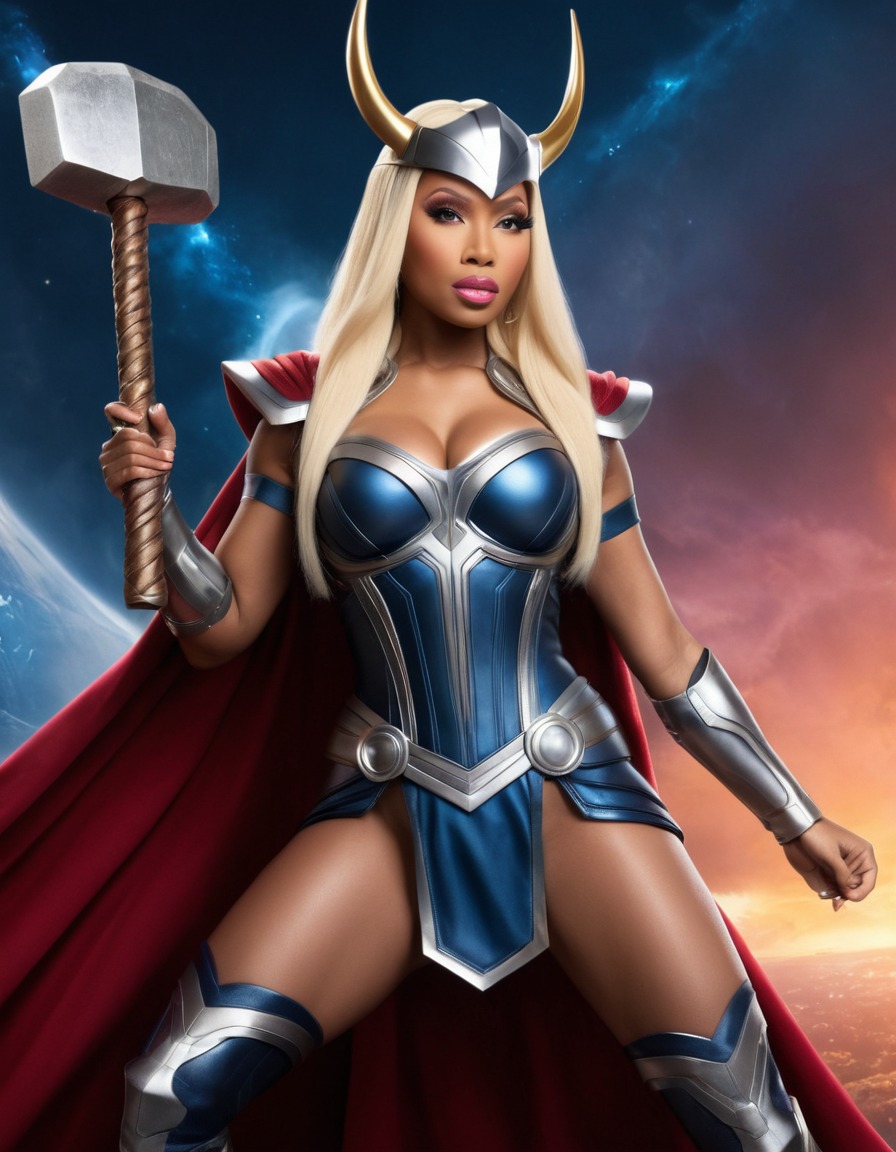 nicki minaj, thor, celebrity, rapper, music artist