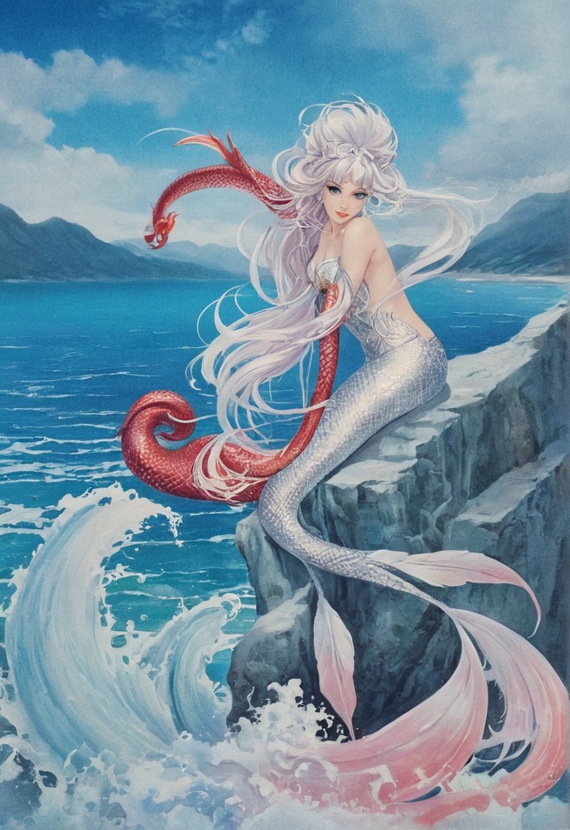 traditionalart, mermaid, fantasy, fantasycharacter, fantasycreature, fantasyillustration, mermaidfantasy, mermaidgirl, traditionaldrawing, watercolor, watercolorart, watercolorpainting, mermaidart, aquarellepainting