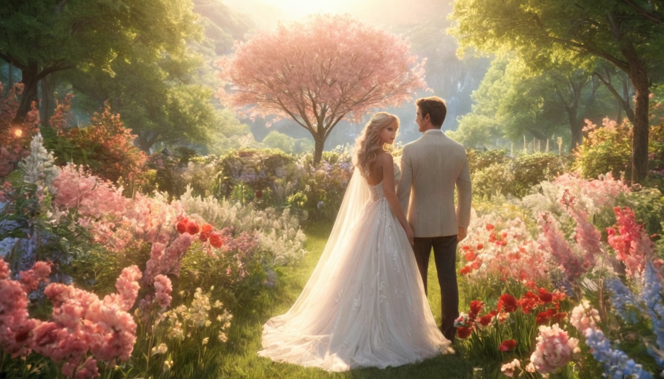 wedding, closeup, nature, romantic, scene, soft