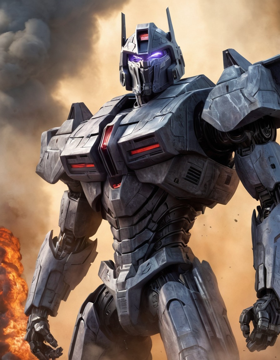 megatron, transformers, robot, smoke, battle, robots, games, movies