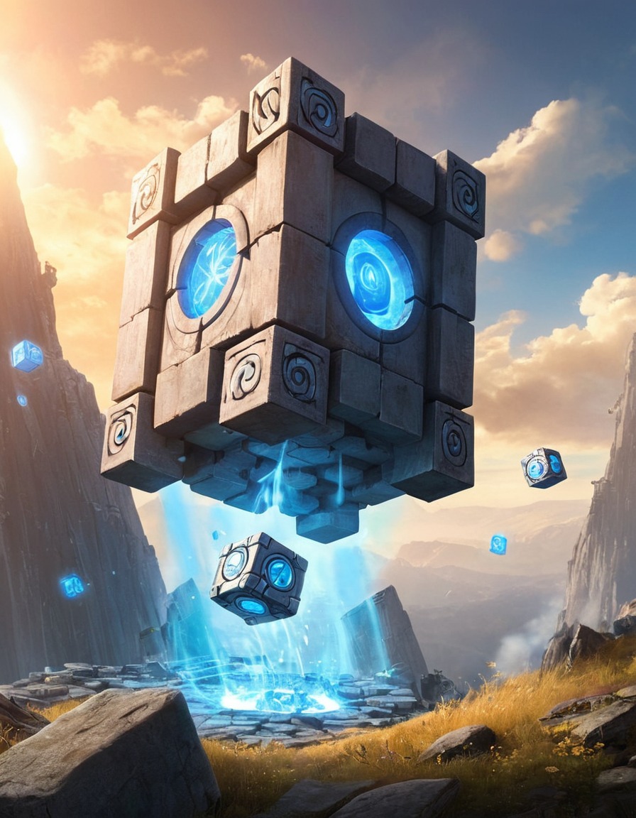 wheatley, portal 2, companion cube, video game, humor, robots, games, movies