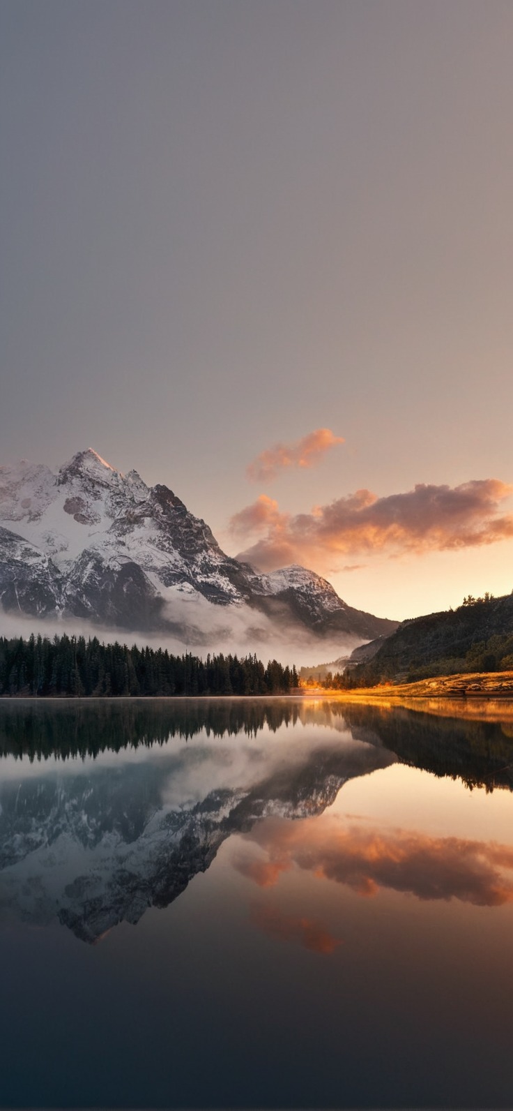 landscapes, mountains, lakes, view, travel, peace and quiet, serenity, misty, clouds, reflections, beauty, nature