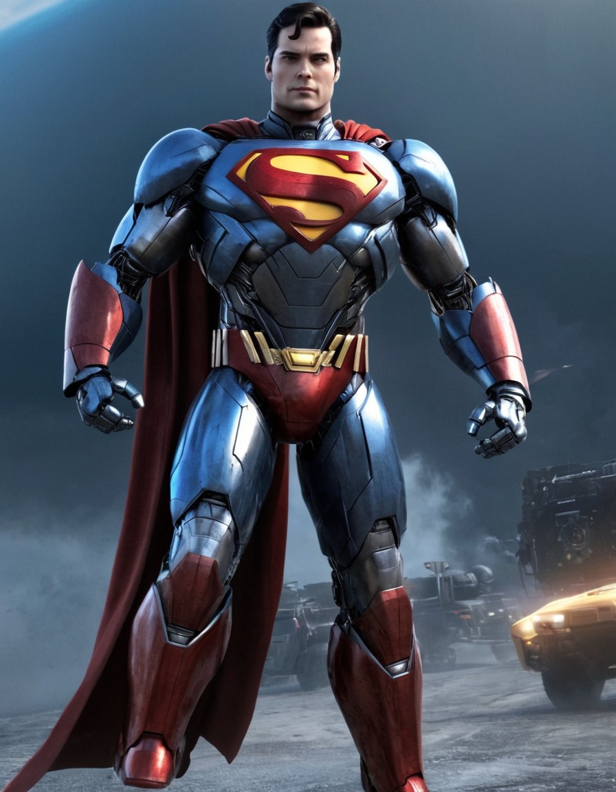 superman, robot, dc comics, superhero, kryptonian, artificial intelligence