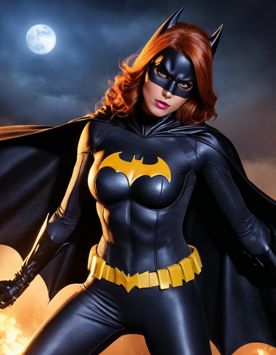 superhero, batgirl, dc comics, defeated, victory, battle, comic book