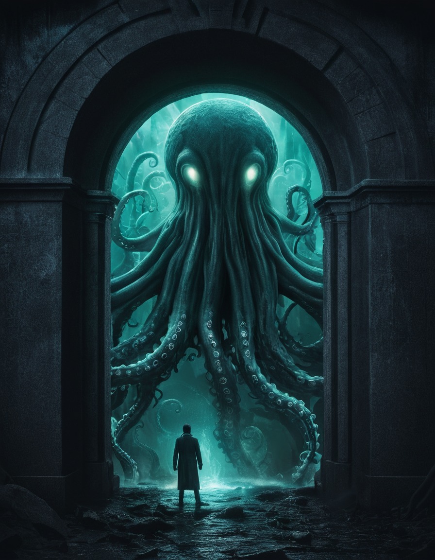 horror, tentacles, portal, supernatural, otherworldly, lovecraft, howard lovecraft