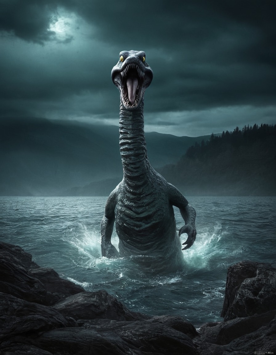 loch ness monster, scotland, legend, mythical creature, sea monster, mystery