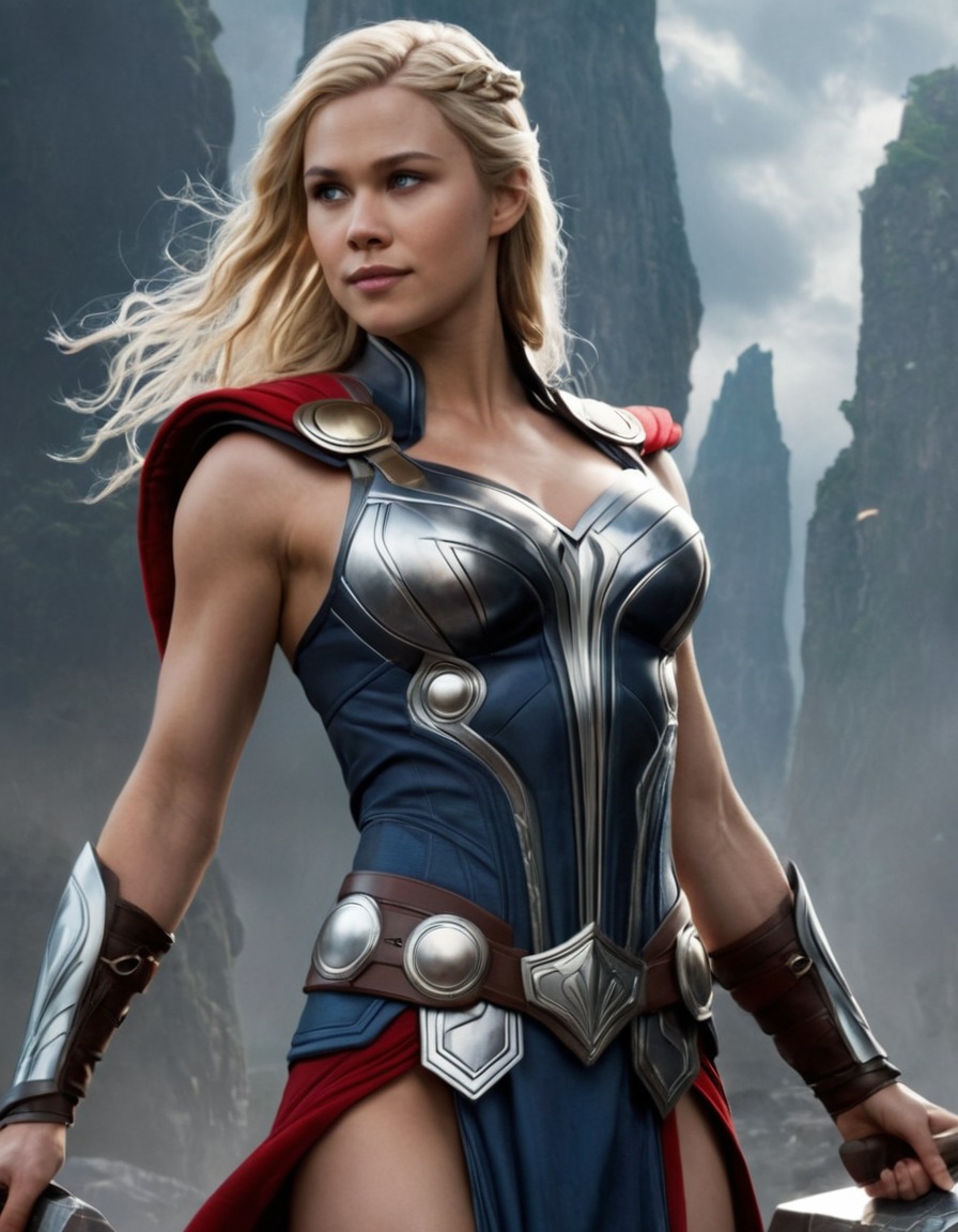 thor, female protagonist, gender swap, norse mythology, marvel comics, superhero, gender diversity