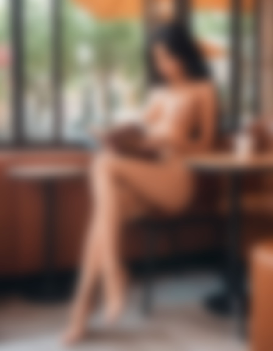 girl, reading, book, cafe, leisure, relaxation, sexy