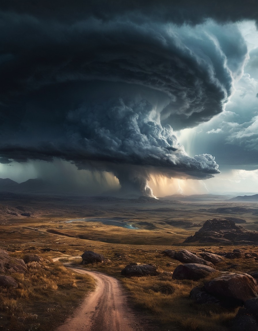 storm, dramatic, landscape, nature, weather, clouds, sky