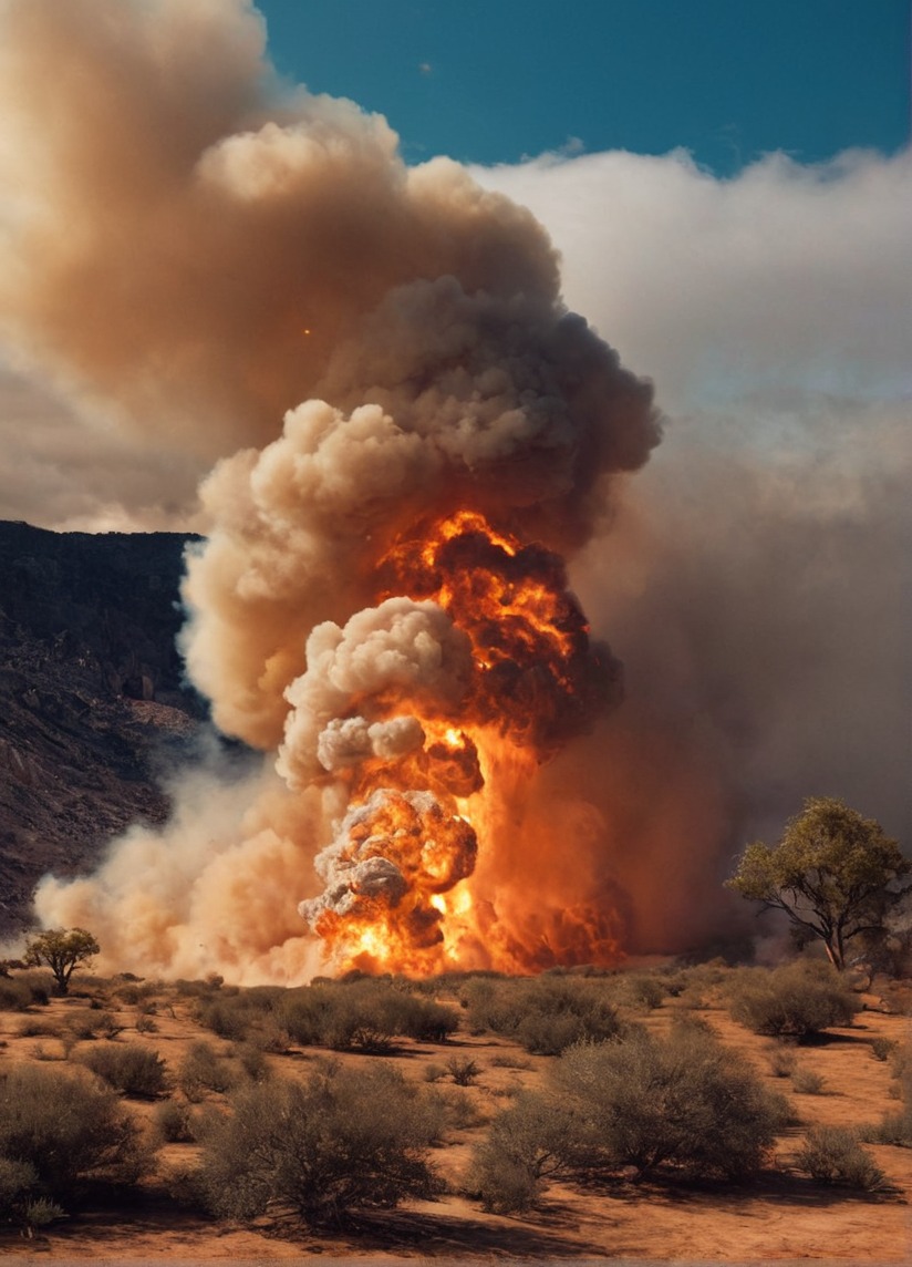 california, desert, firenado, fire