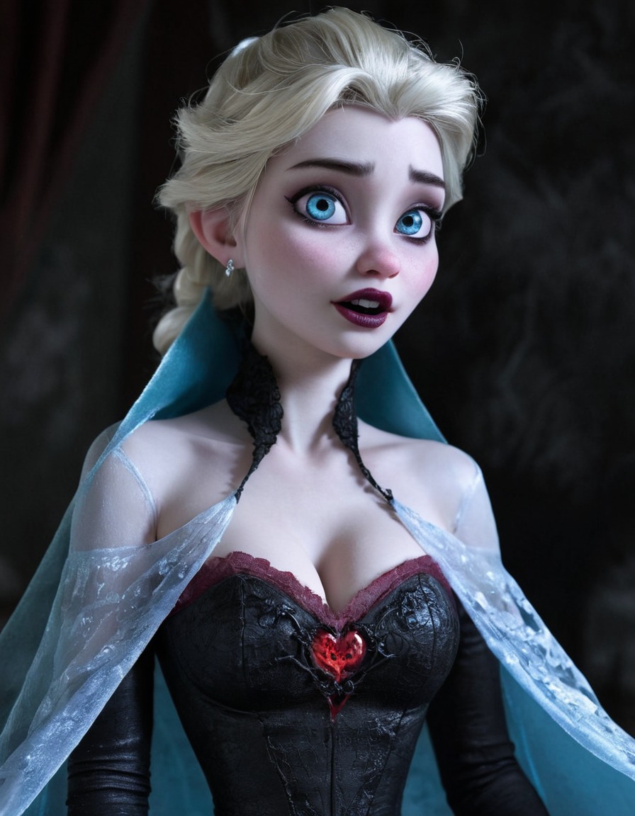 vampire, elsa (frozen), disney, fantasy, supernatural, children's entertainment, fictional character