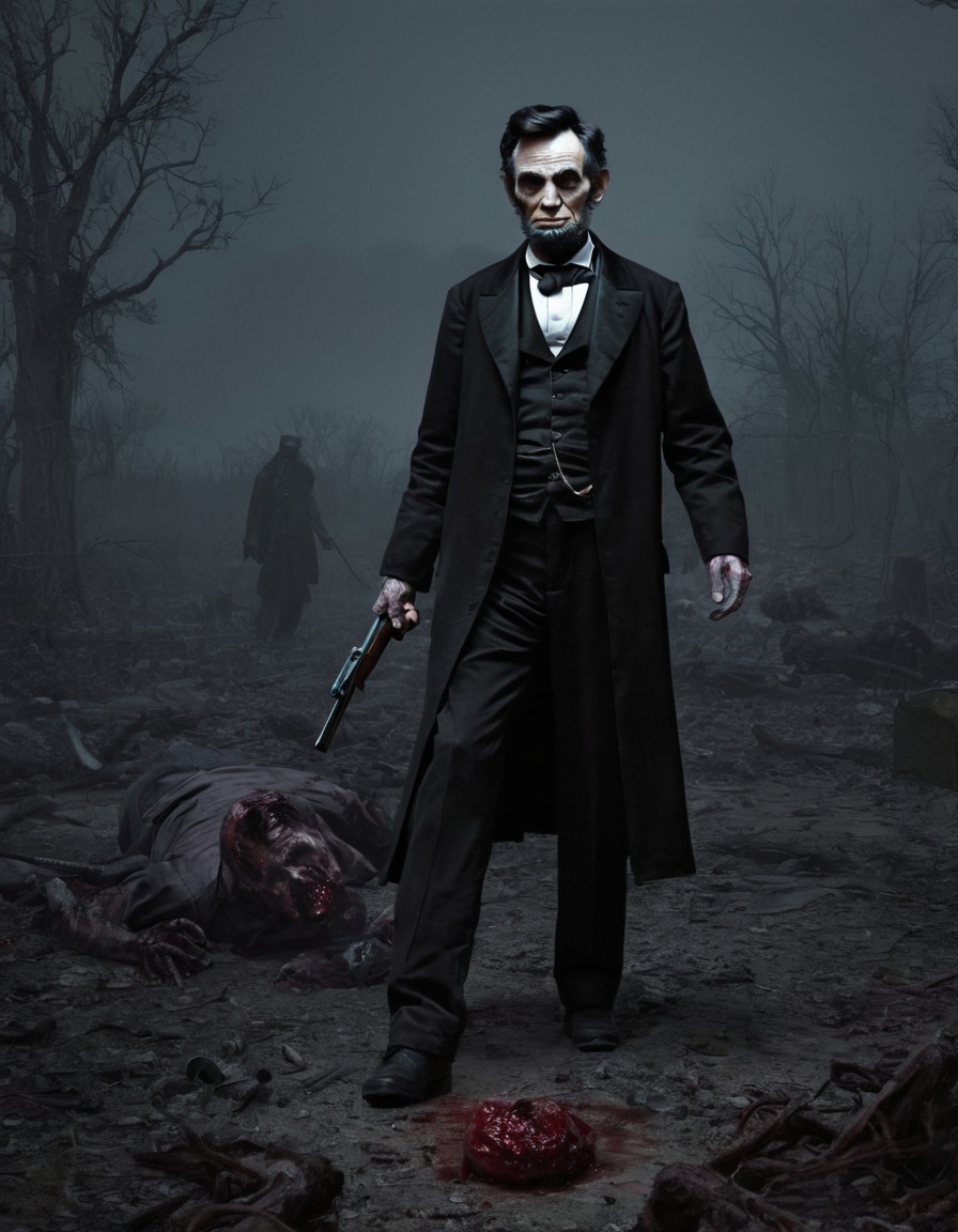 zombie, abraham lincoln, undead, horror, american president