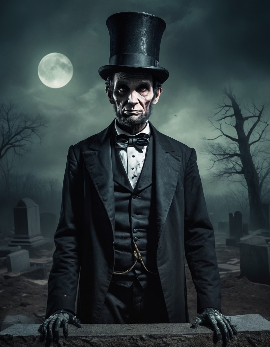 abraham lincoln, zombie, undead, horror, american history, president