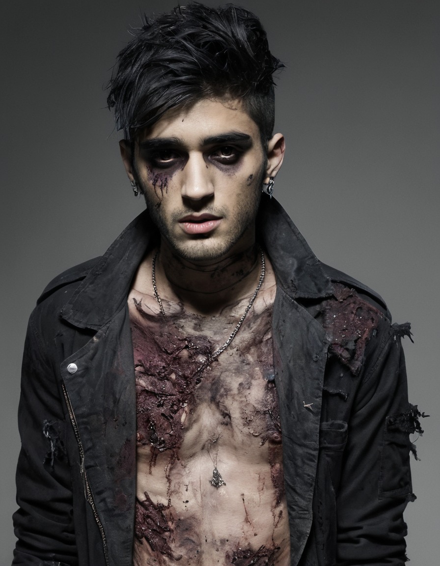 zayn malik, zombie, horror, undead, pop culture, celebrities