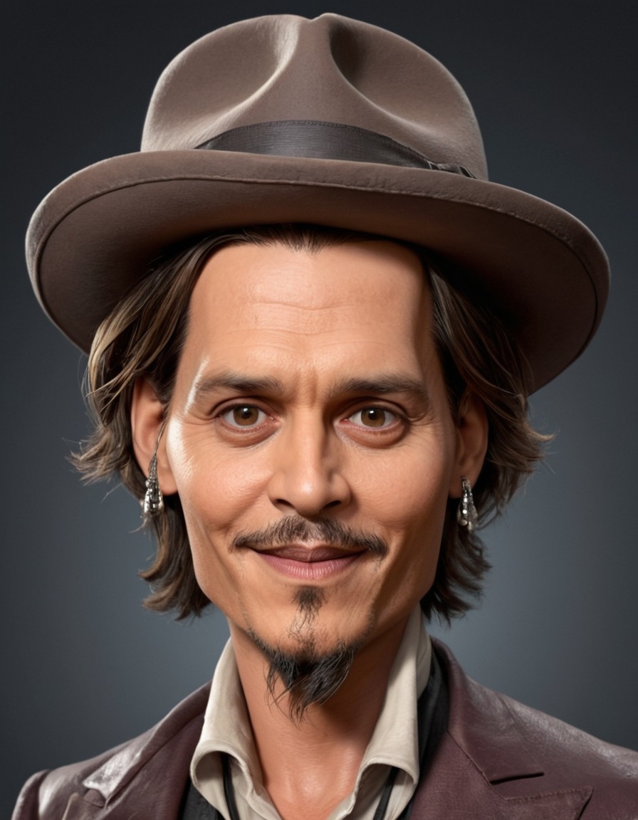 johnny depp, caricature, comedy, actor, humor