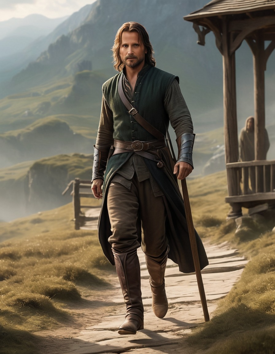 aragorn, lord of the rings, stilts, balance, skillful, fun, adventure, books