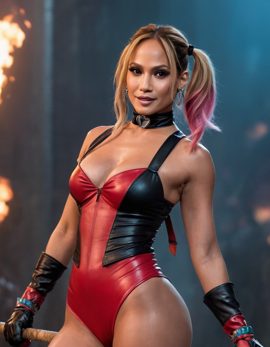 jennifer lopez, harley quinn, action, entertainment, celebrity, performance, character