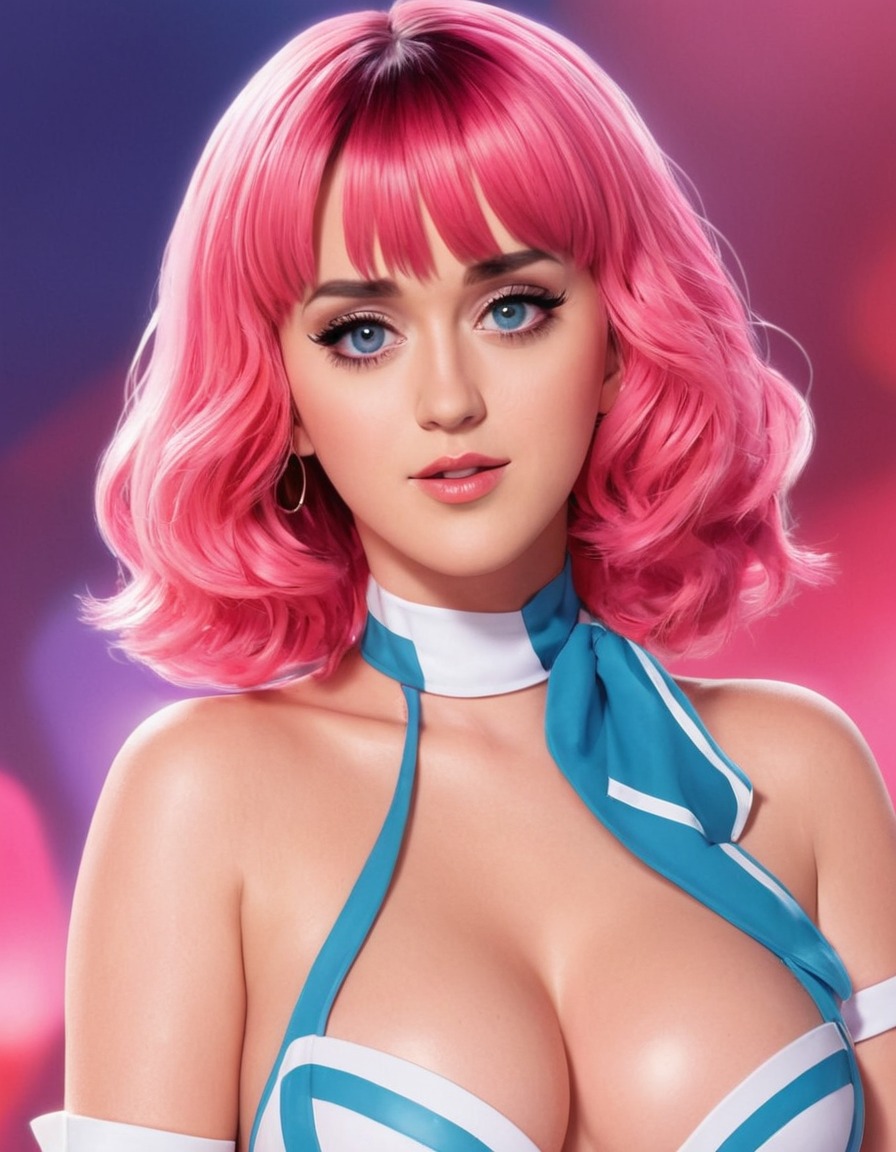 katy perry, anime, pop star, musician, celebrity, cartoon, character design