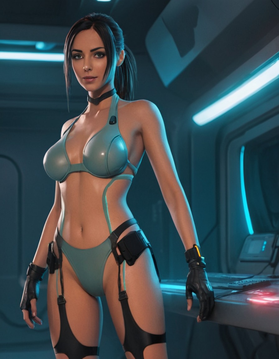 futuristic, high-tech, bikini, alyx vance, half-life., games, girls from games