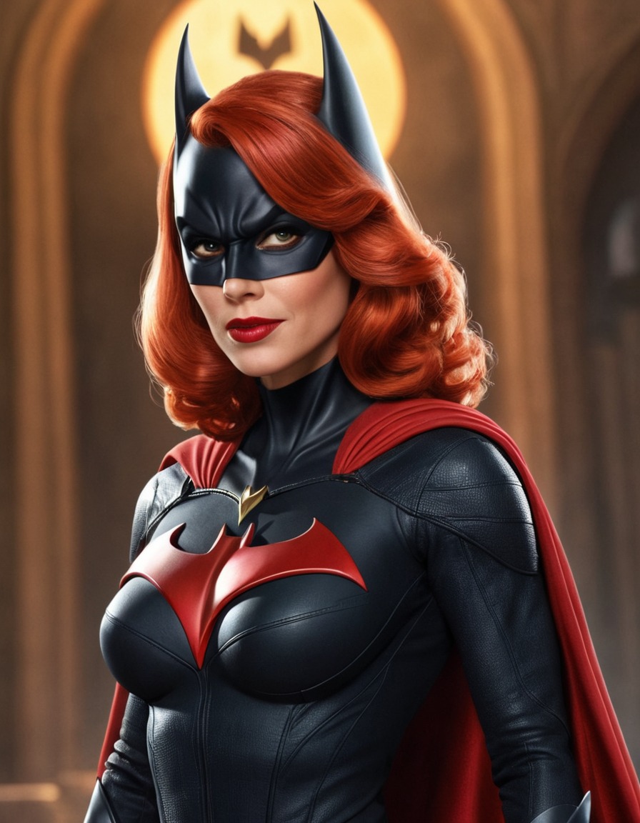 fun, batwoman, caricature, superhero, dc comics, humor, parody