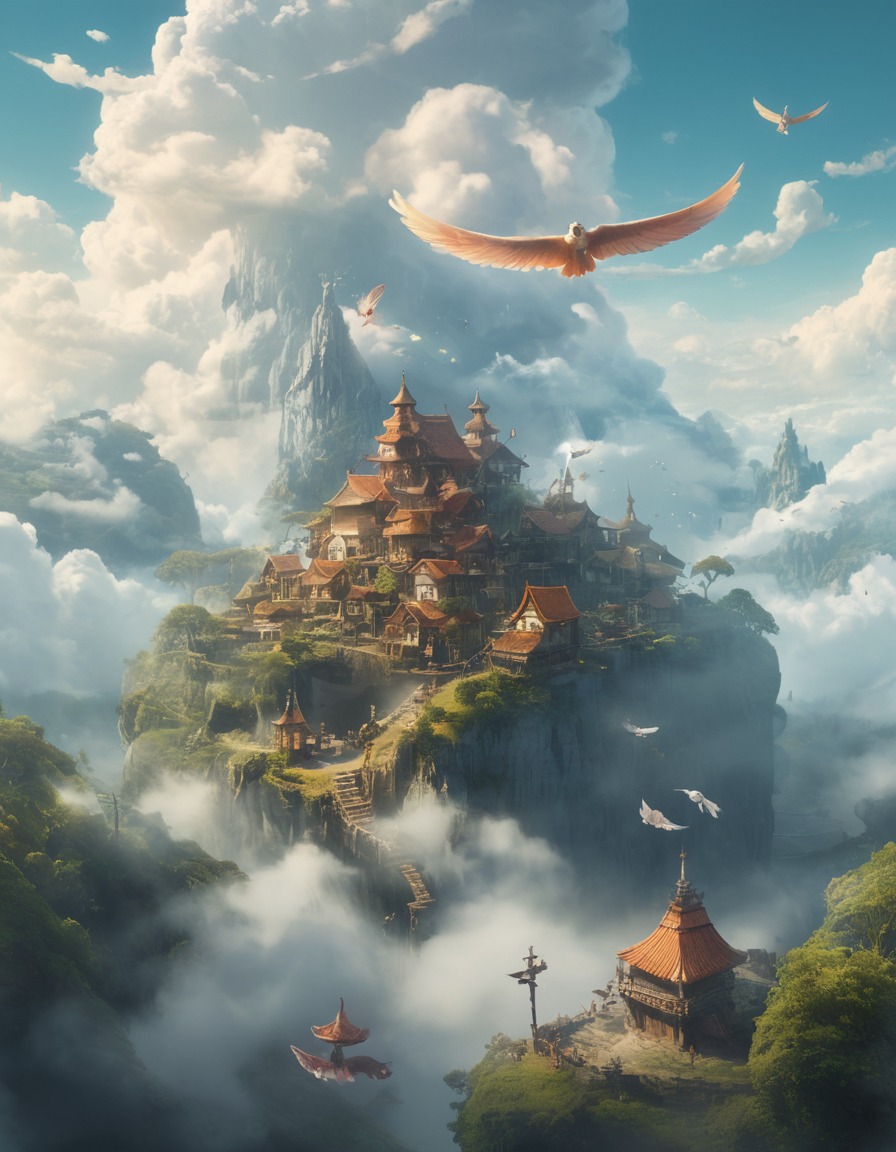 fantasy, sky, harmony, diversity, peaceful, fantastic