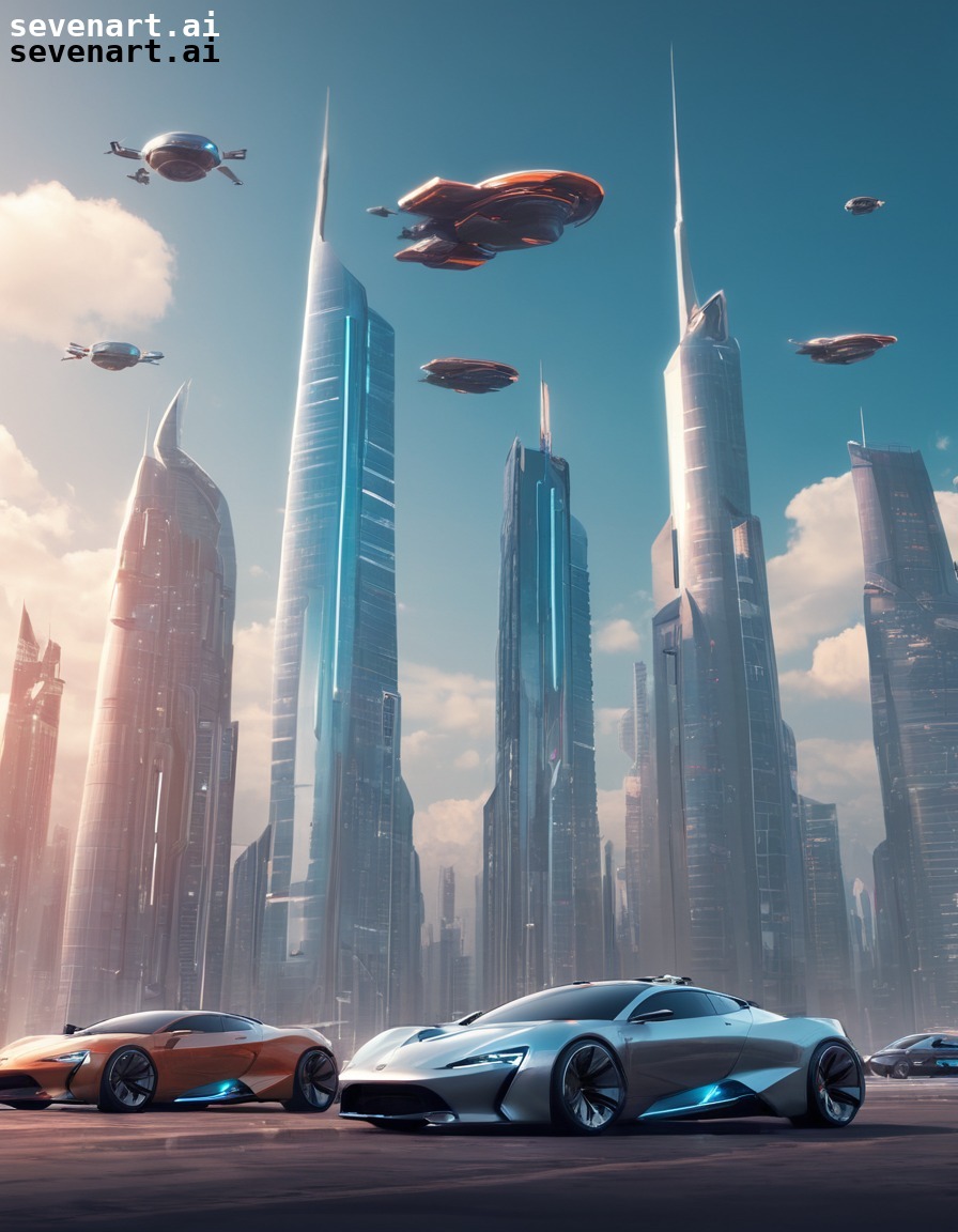 cityscape, futuristic, technology, transportation, skyscrapers, modern city, city