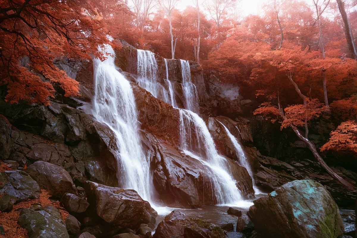 australia, digital, garnet, infrared, landscape, mahogany, nature, photo, red, sigma, waterfall, foveon, fullspectrum, blackforest, darkroom