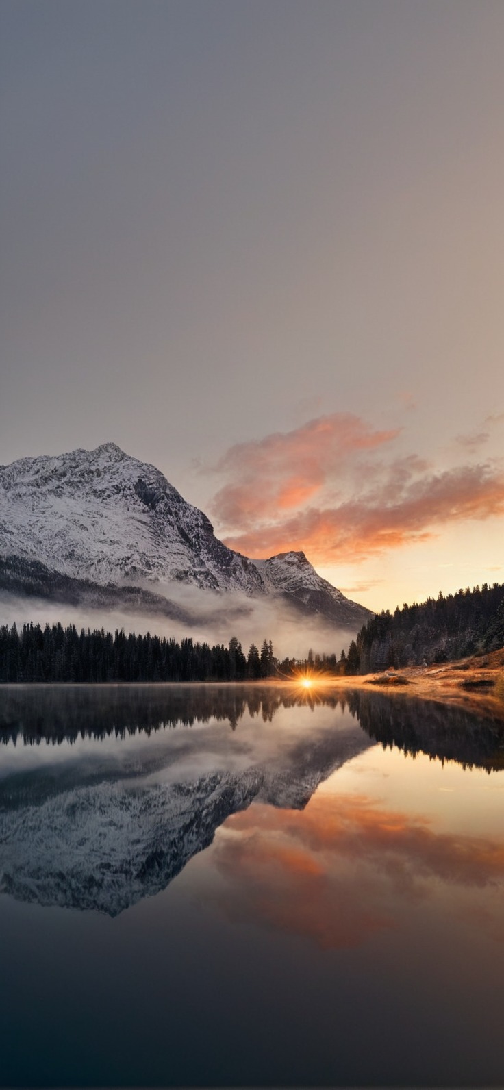 landscapes, mountains, lakes, view, travel, peace and quiet, serenity, misty, clouds, reflections, beauty, nature