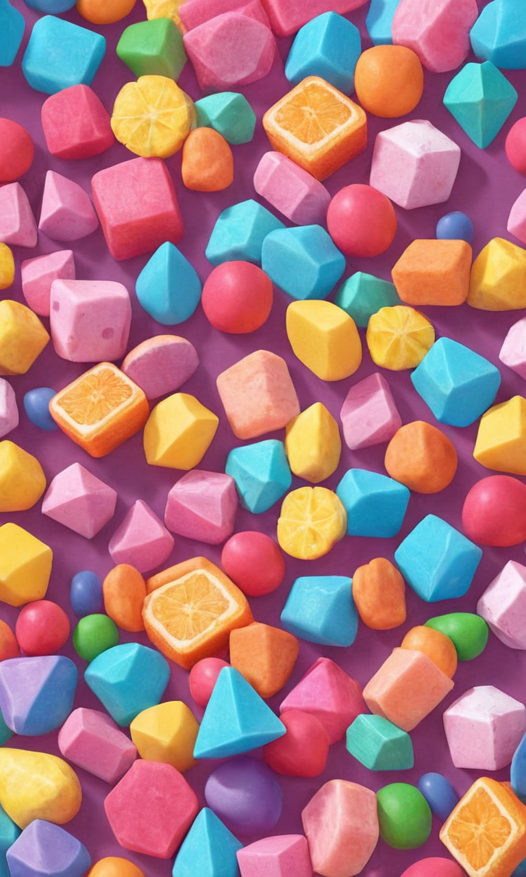 wallpaper, candy, pixelated, sweets