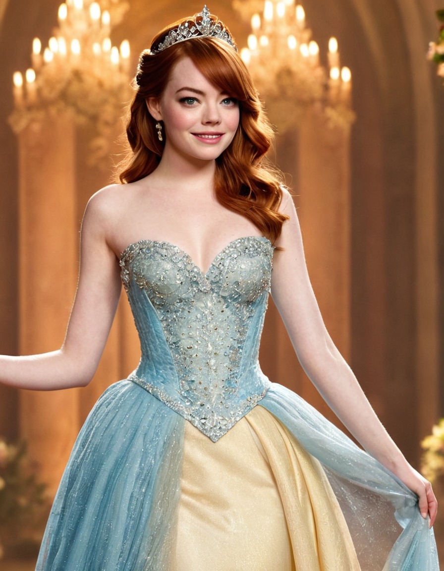 emma stone, princess, actress, disney, beauty, fairy tale, royalty