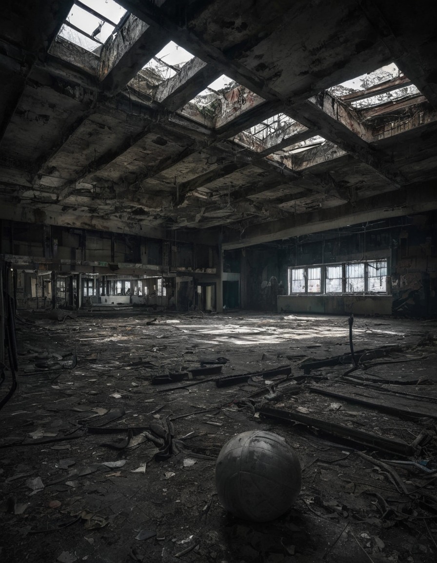 abandoned place, urban exploration, cityscape, fitness, health, architecture, recreation