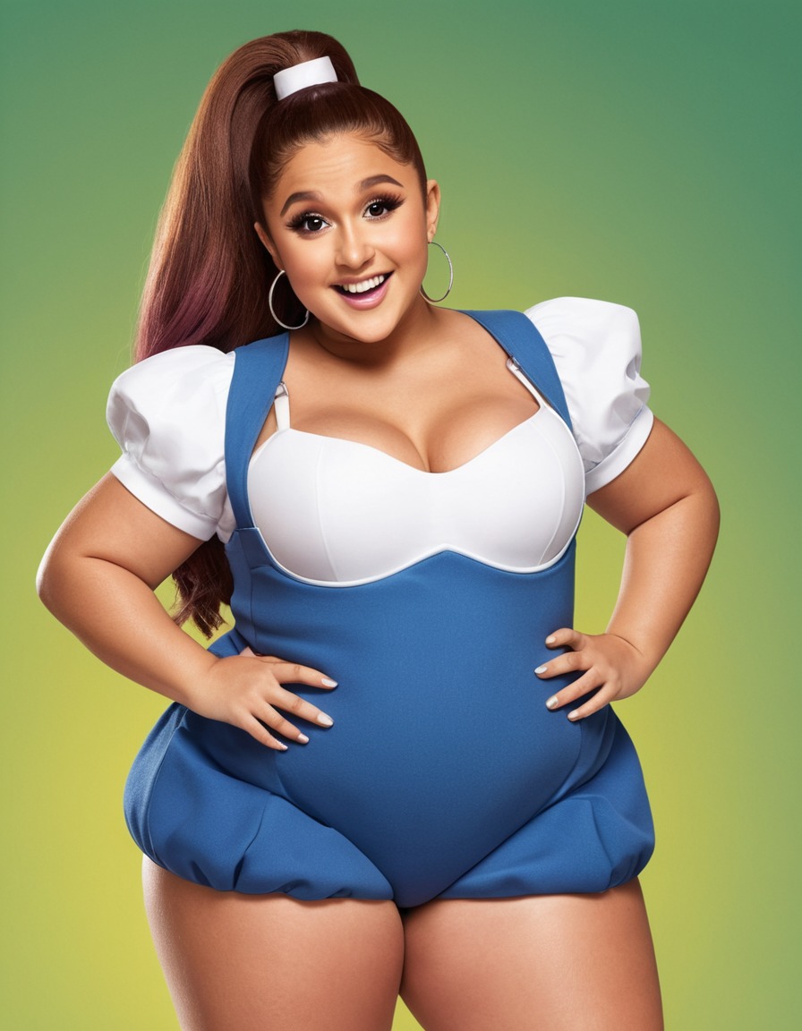 ariana grande, overweight, costume, funny, fat