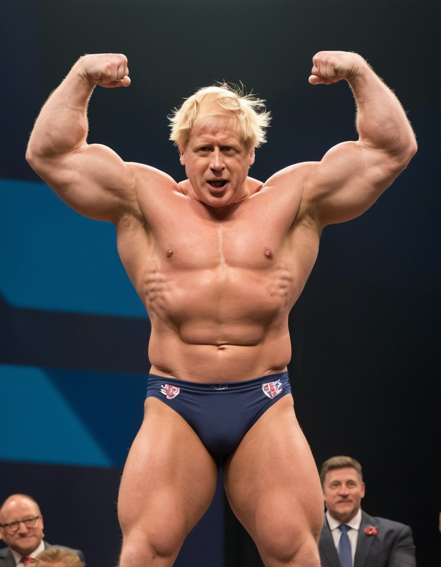 boris johnson, bodybuilding, competition, british politics