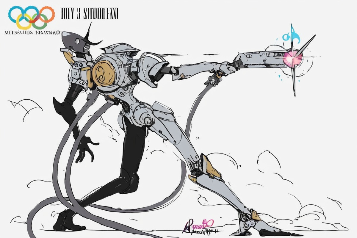 characterdesign, scifi, robot, sketch, gun, mecha