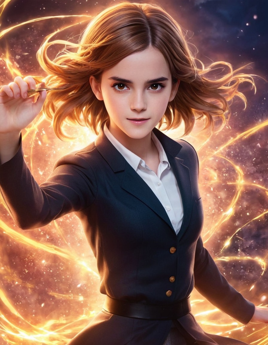 emma watson, anime, magical, powers