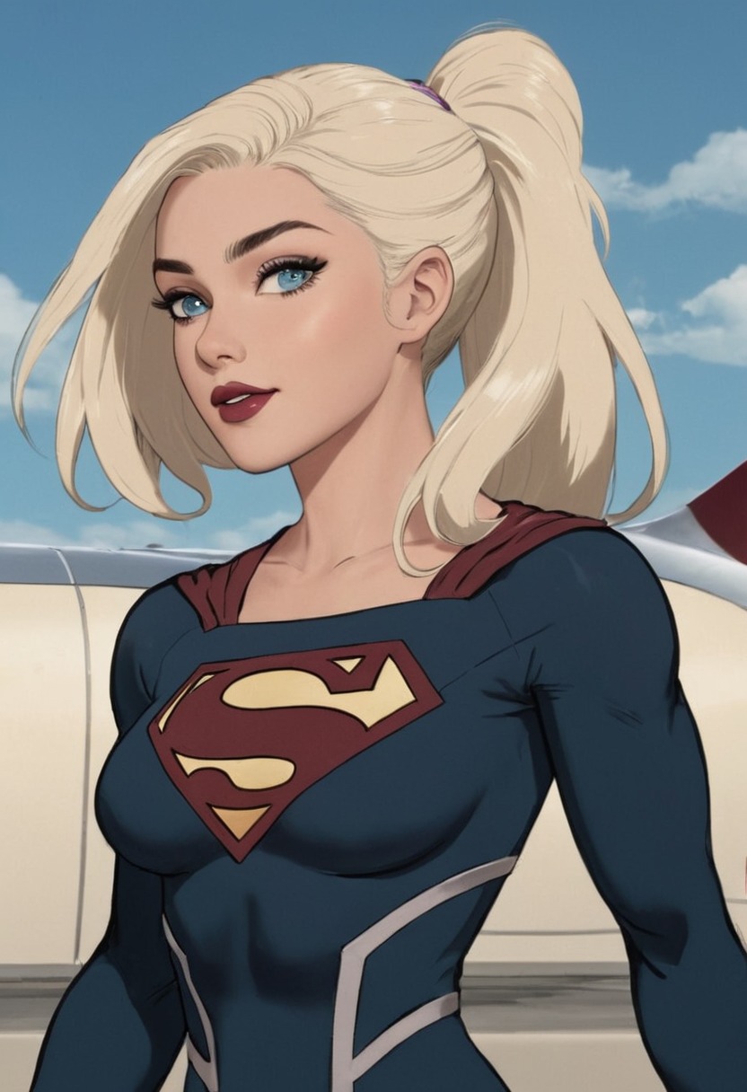 supergirl, digitalart, superheroine