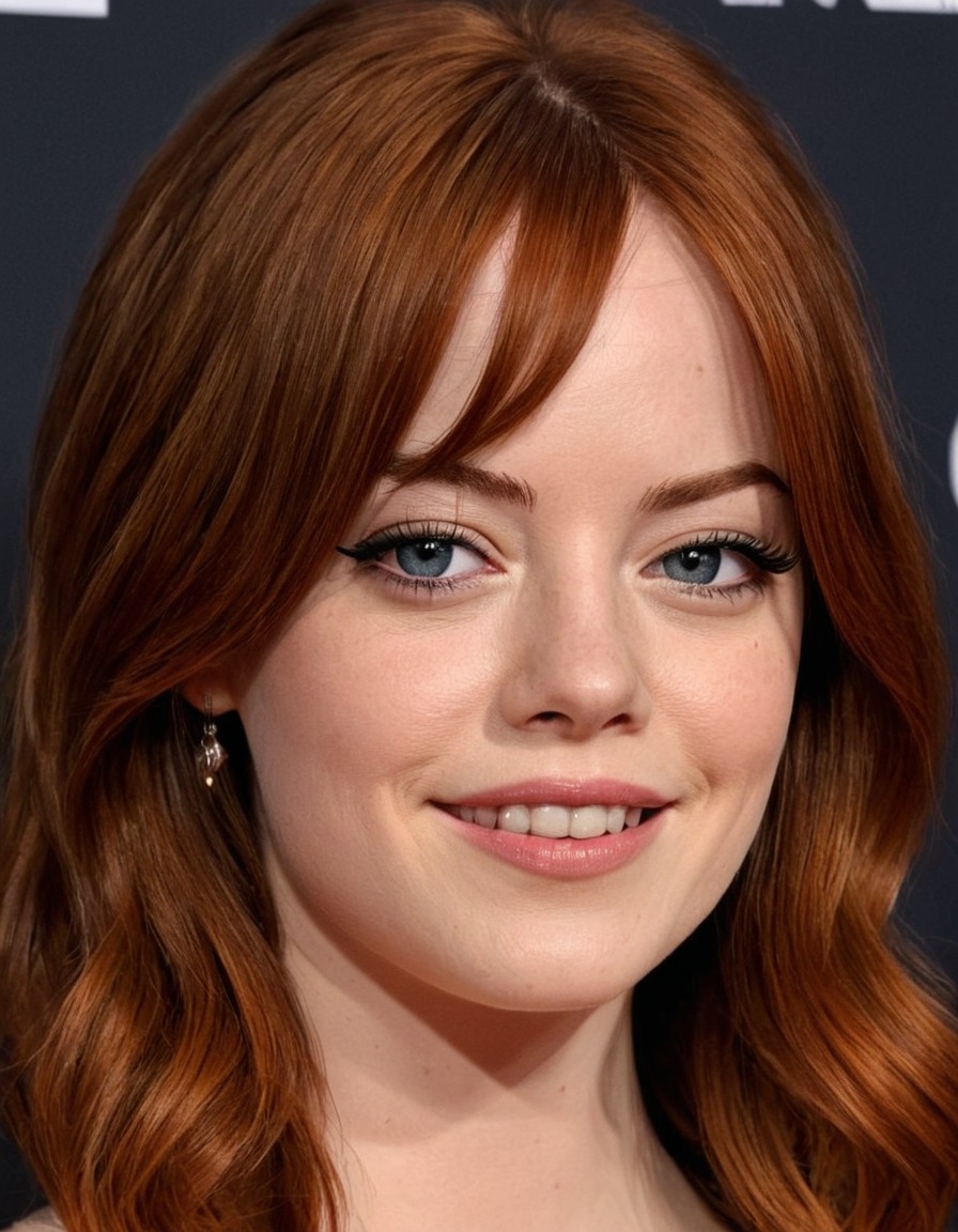 emma stone, painting, funny, humorous, celebrity, art, portrait