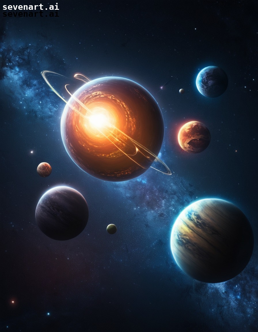 planets, space, stars, galaxy, astronomy