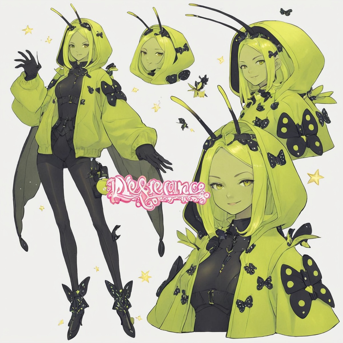 characterdesign, adoptable, adoptablesopen, adoptableauction, humanoid, insect, digitalart, characterconcept, animegirl, fantasycharacter, dnd, monster, bug, cute, insectoid, aiart, aiadopt, aiartcommunity