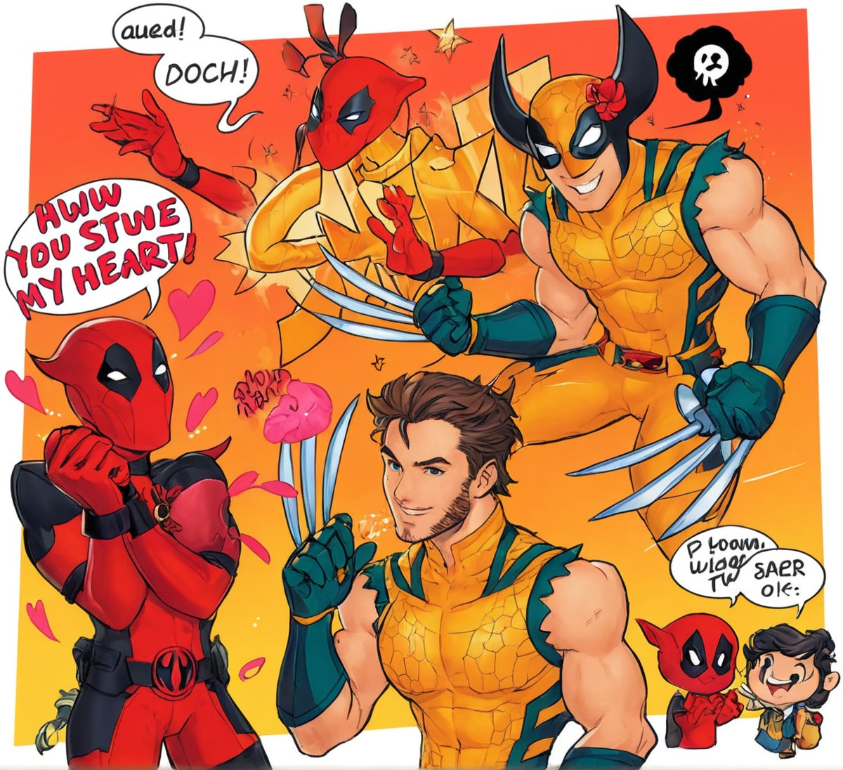 deadpool, xmen, disney, marvel, wolverine, deadclaws, deadpool3, deadpoolandwolverine, deadpoolfanart, poolverine