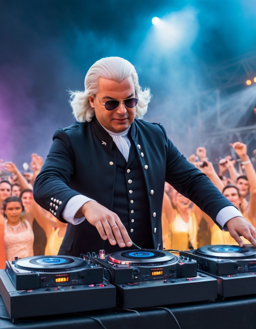 johann sebastian bach, dj set, music festival, classical music, electronic music