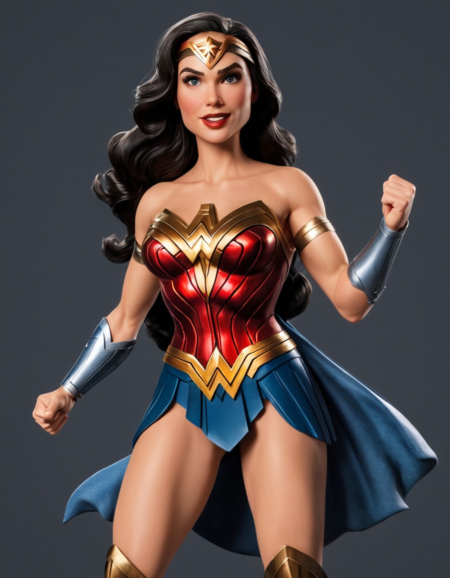 funny, wonder woman, dc comics, caricature