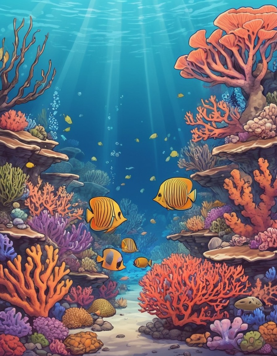 nature, coral reef, marine life, ocean, beautiful, ecosystem