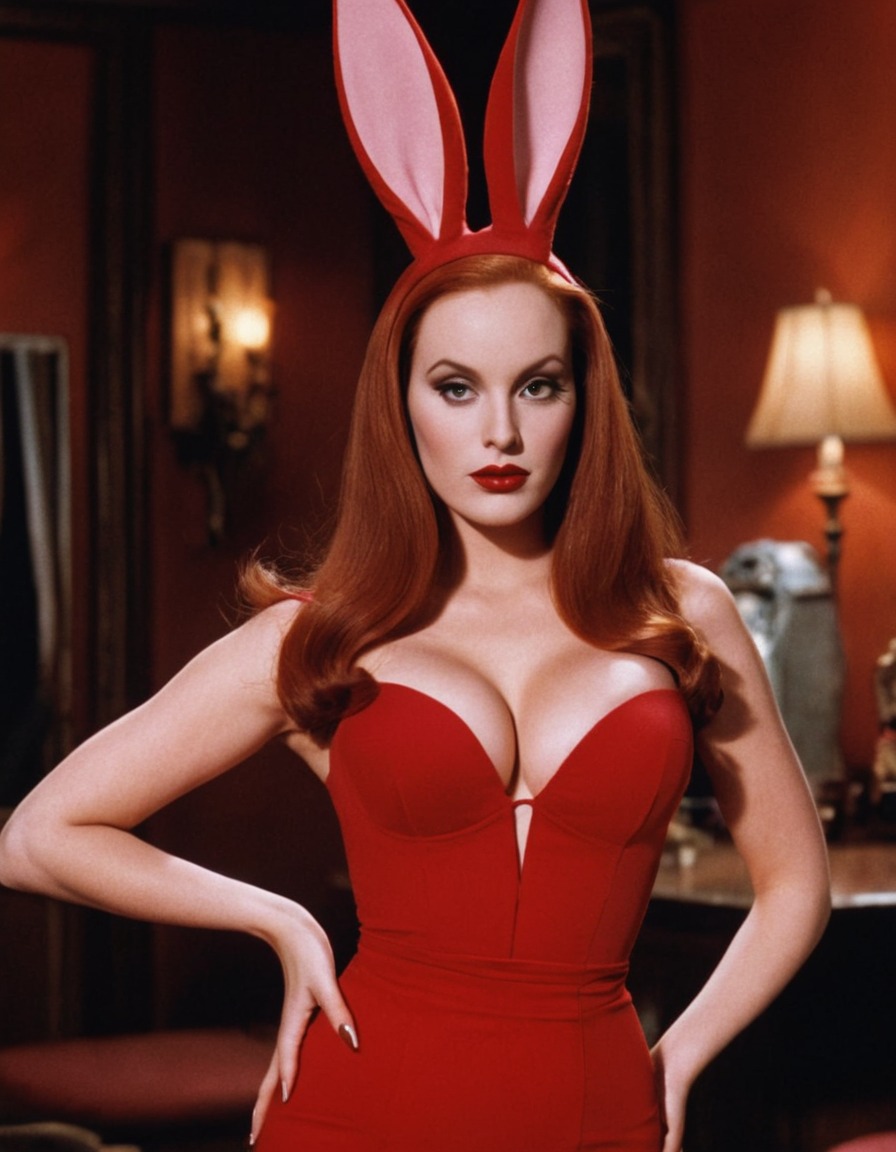 jessica rabbit, who framed roger rabbit, beautiful woman, cartoon character, femme fatale