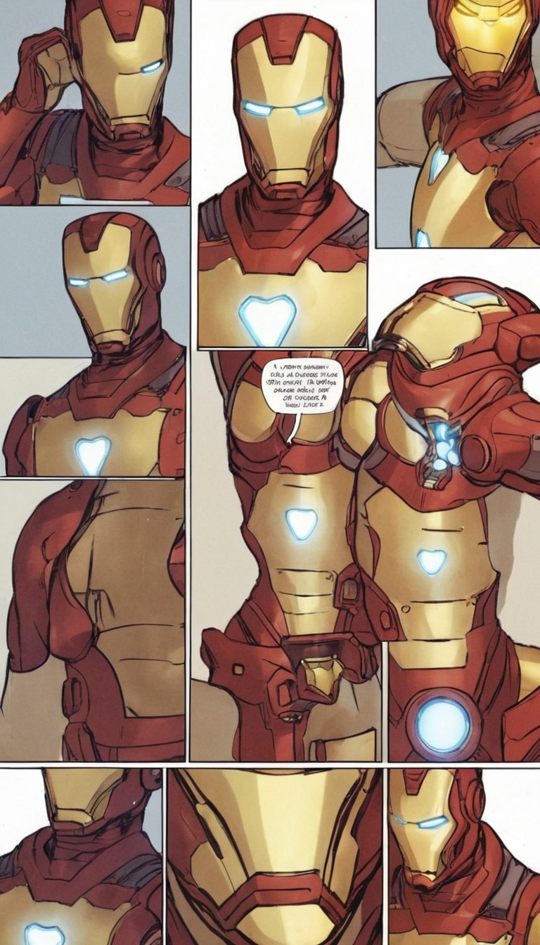 comic, dreamup, fanart, avengers, ironman, ai_art