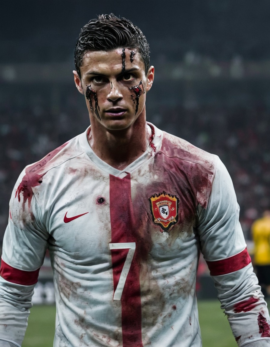 cristiano ronaldo, zombie, soccer player, transformation, undead, supernatural, athlete, celebrities