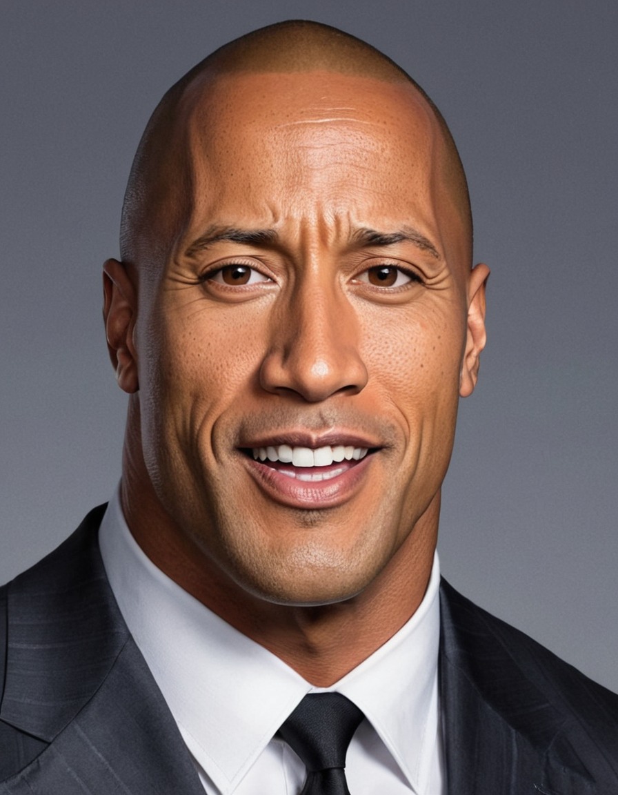 dwayne johnson, the rock, funny, painting, celebrity, pop culture, humor