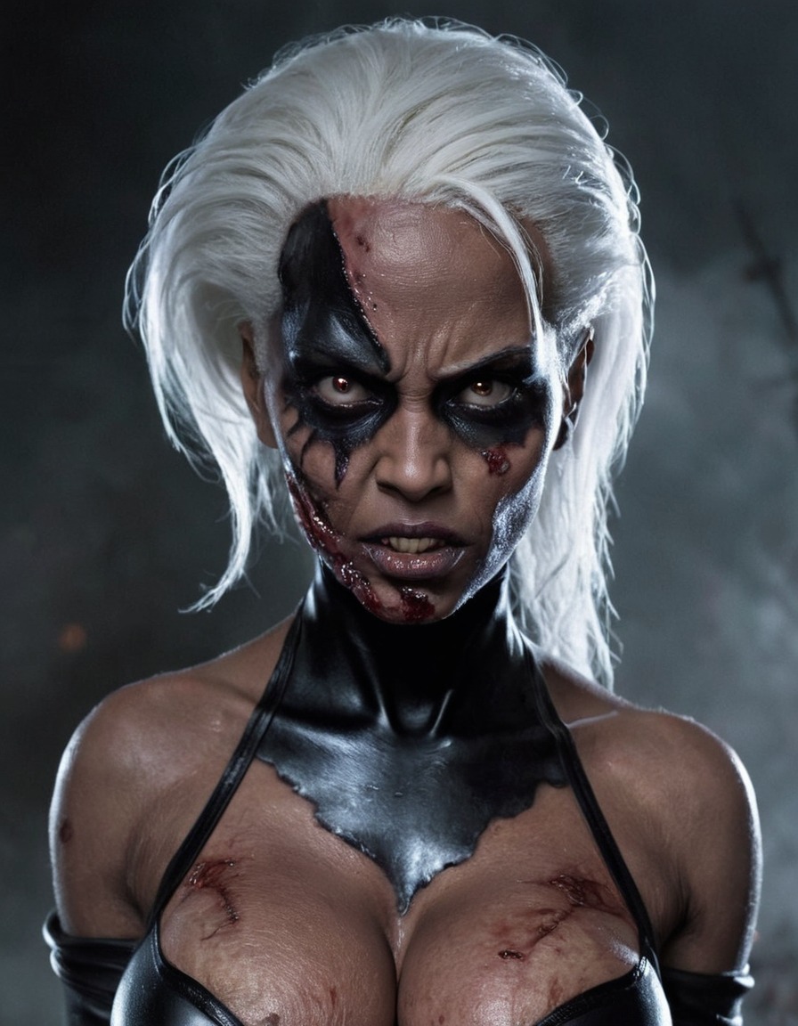 zombie, storm (x-men), marvel, undead, mutant, superhero, apocalypse